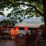 Terasse mit Blick auf den Brocken