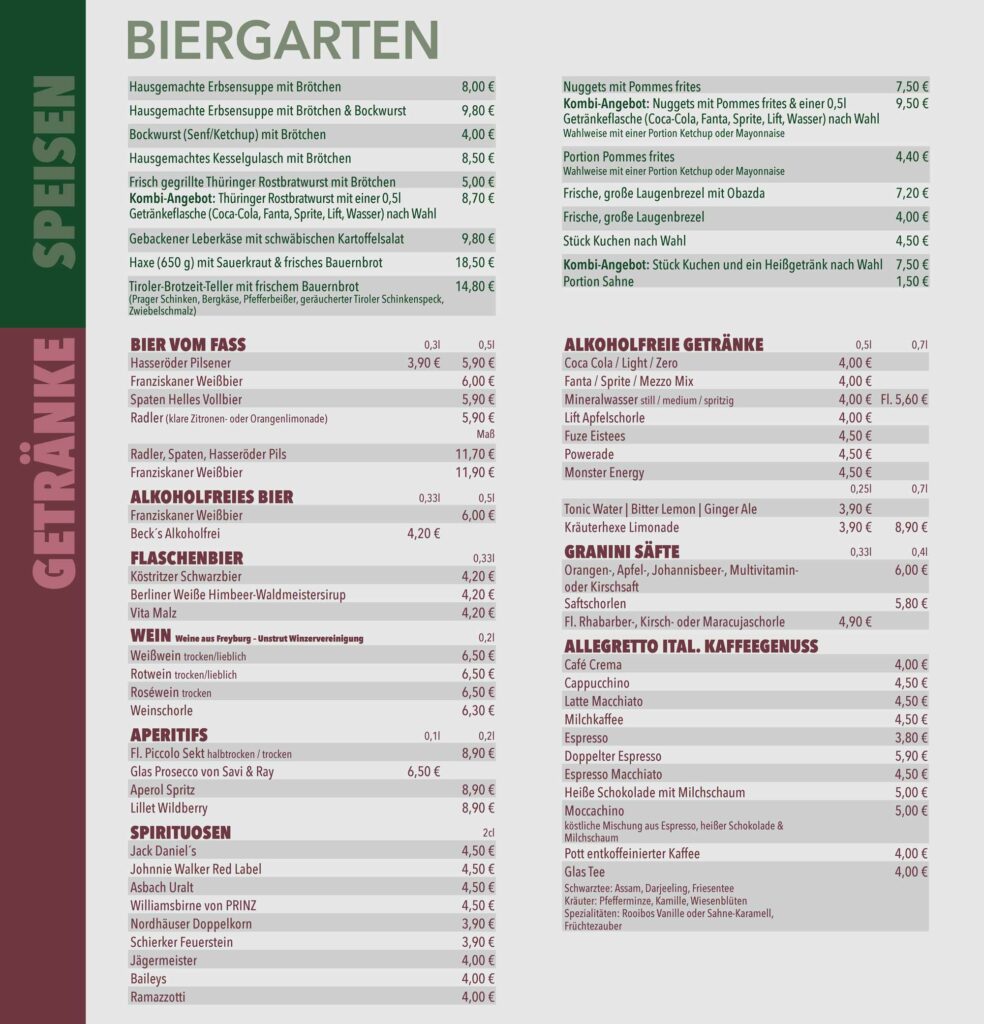 Biergarten im Harz am Berghotel Hexentanzplatz in Thale